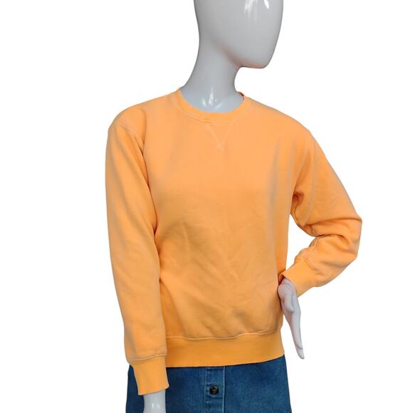 Tna Sweatshirt Size XS Light Orange Long Sleeve Crewneck Cotton Polyester Blend - Picture 1 of 10